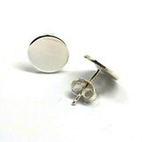 Kaedesigns New Sterling Silver 10mm Round Disc Stud Earrings *Free post