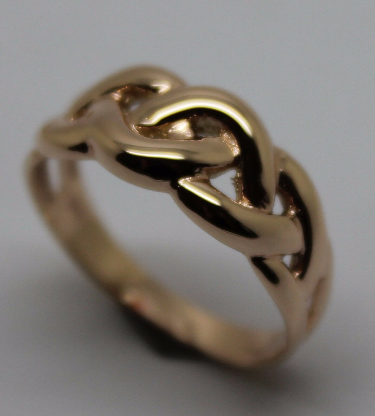 Genuine Solid 9ct White Or Rose Or Yellow Gold Celtic Knot Ring Choose Size