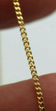 Genuine 9ct Yellow Gold Curb Necklace / Chain 2.51grams 50cm
