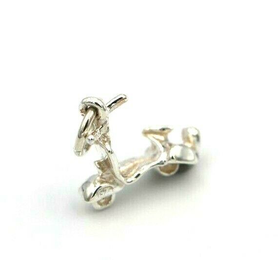 Sterling Silver Small Scooter Charm or Pendant + jump ring *Free post