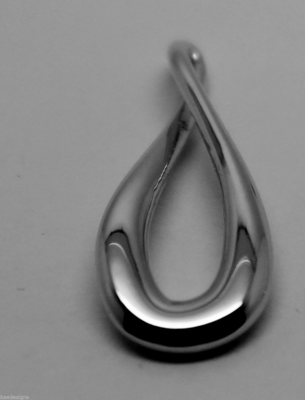 Genuine Sterling Silver 925 Medium or Large Solid Teardrop Pendant