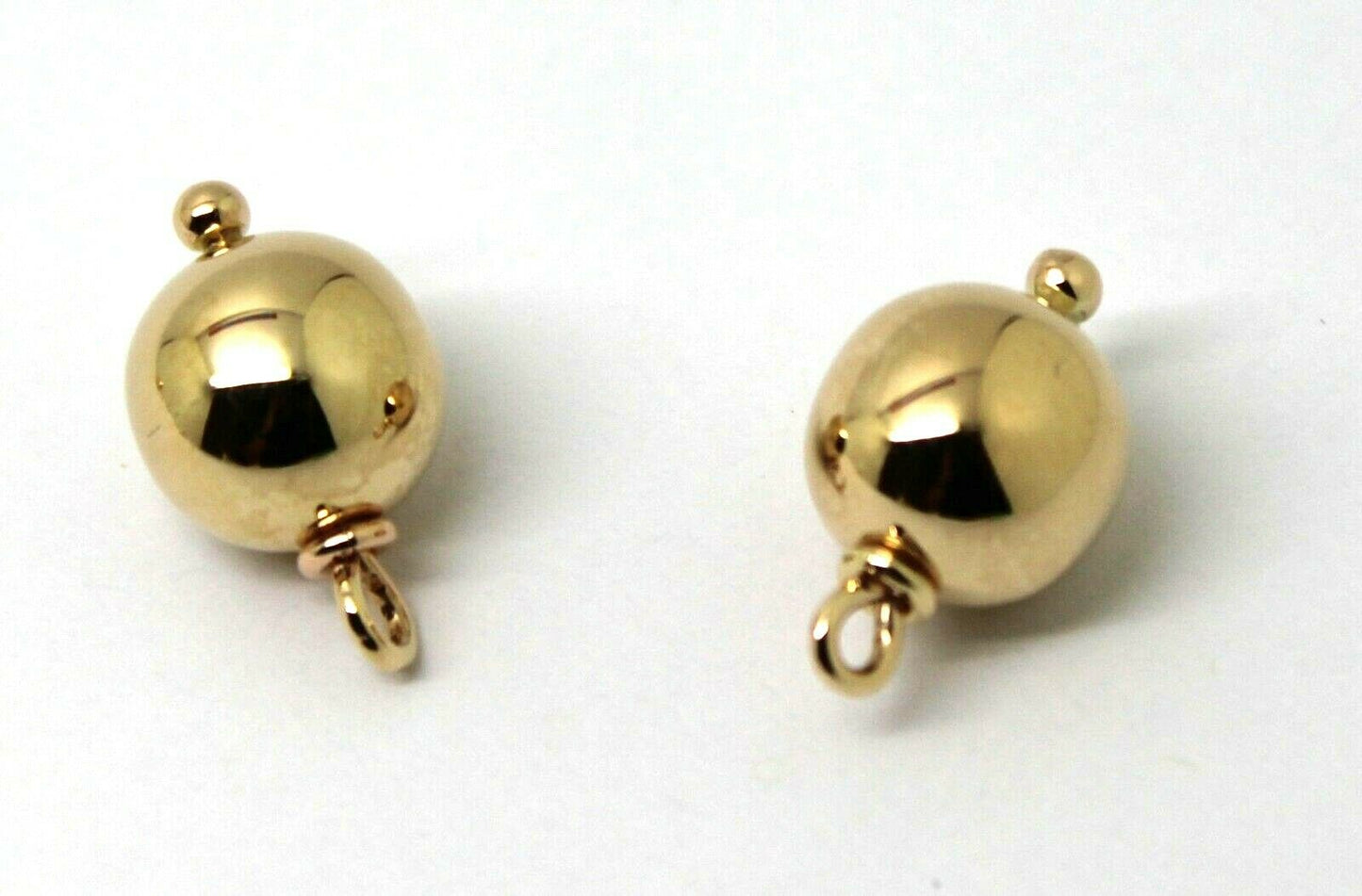 Genuine 9ct Yellow, Rose or White Gold 10m Ball Plain Balls For Charm Earrings