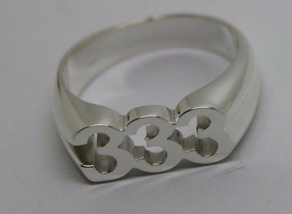 Kaedesigns, Custom Made Sterling Silver Large Ring With Your Choice Of 3 Numbers