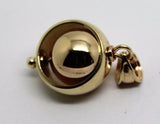 Kaedesigns New Belcher Large 12mm 9ct Yellow, Rose Or White Gold Ball Drop Pendant