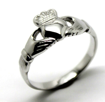 Size M  Sterling Silver 925 Irish Claddagh Ring