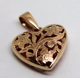 Kaedesigns New 9ct Yellow Gold or White Gold or Rose Gold 21mm Heart Pendant