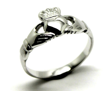 Size M  Sterling Silver 925 Irish Claddagh Ring