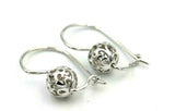 Genuine New 9k 9ct Yellow, Rose and White Gold 8mm Ball Filigree Earrings
