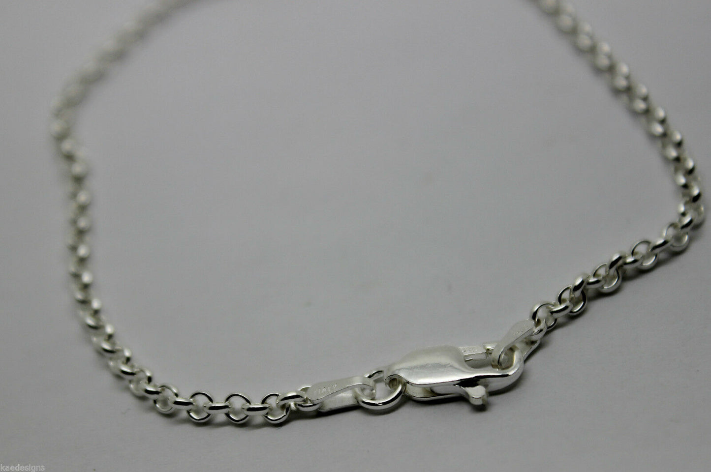 Kaedesigns Sterling Silver 925 Belcher bracelet 19cm long