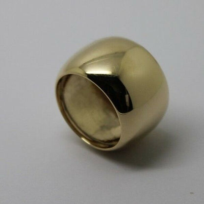 Size R1/2 Genuine Huge 9ct 9k Yellow, Rose or White Gold Solid 15mm Extra Wide Barrel Band Ring