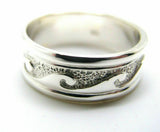 Kaedesigns New Solid Genuine Sterling Silver 925 Surf Wave Ring In Your Size