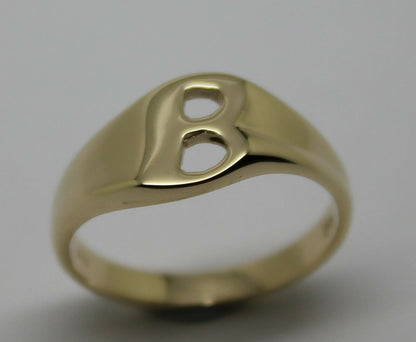 Kaedesigns, Genuine, 9ct 9k Solid Yellow Or Rose Or White Gold 375 Large Initial Ring B