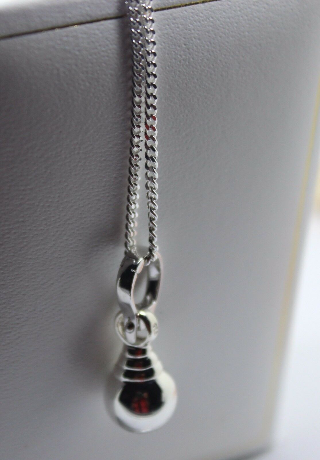 Sterling Silver Ball Pendant & 50cm Silver Chain + Enhancer