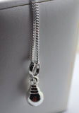 Sterling Silver Ball Pendant & 50cm Silver Chain + Enhancer *Free Post