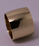 Size M / 6  Huge Genuine 9K 9ct Yellow, Rose or White Gold Full Solid 16mm Extra Wide Band Ring