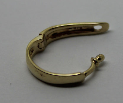 Kaedesigns New 18ct Yellow gold Plain 13mm Large Size Enhancer Bail Clasp