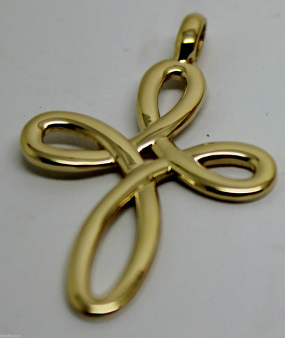 Kaedesigns, Large 9ct Yellow Or Rose Or White Gold Fancy Celtic Cross Pendant 402