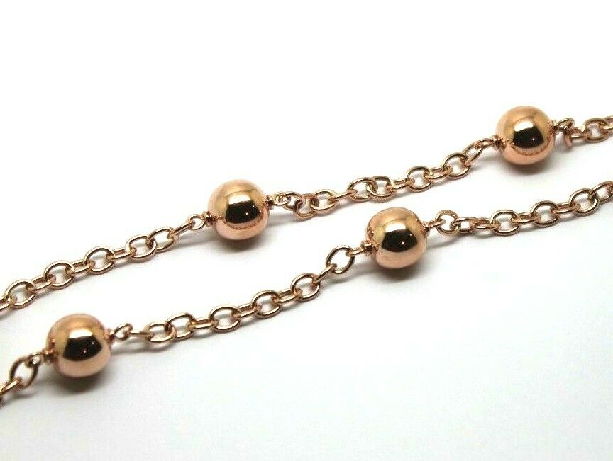 Kaedesigns 9ct 375 Solid Yellow, Rose or White Gold Ball chain 55cm Kerb Curb link Necklace Chain