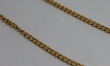 Genuine 9ct Solid Yellow Gold 25cm Kerb Curb Anklet Belcher