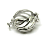 Sterling Silver Filigree Cage Open+Close Hinged Feature 10.5mm, 12mm, 13.5mm, 15mm Pendant Enhancer