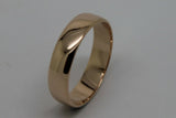 Kaedesigns, 5mm Genuine Solid 9ct Rose Gold Wedding Band Ring Size N/7 To Z+4/15