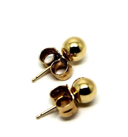 New Kaedesigns Genuine 14ct Solid Yellow Gold 6mm Stud Ball Earrings