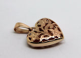 Kaedesigns New 9ct Yellow Gold or White Gold or Rose Gold 21mm Heart Pendant