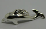 Heavy New 9ct Yellow or Rose or White Gold or Sterling Silver Dolphin pendant
