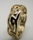 Kaedesigns, New Genuine Size N 9ct 9kt Full Solid Yellow, Rose or White Gold Celtic Weave Ring 274