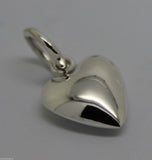 Kaedesigns Genuine 925 Small Solid Sterling Silver Bubble Heart Charm or Pendant