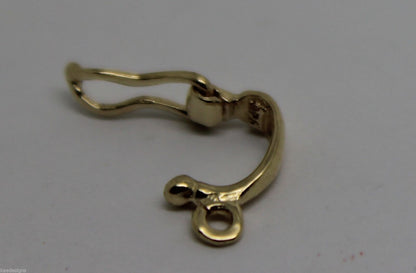 Genuine 9ct Yellow or Rose Gold 11mm Pearl Enhancer Bail Clasp