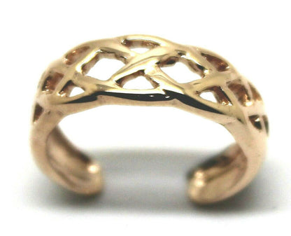 Kaedesigns New Genuine  Solid 9ct 9kt Yellow, Rose or White Gold Celtic Weave Toe Ring 432