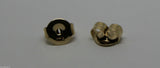 9ct Yellow or Rose or White Gold or Sterling Silver Earring Medium butterfly backs 207