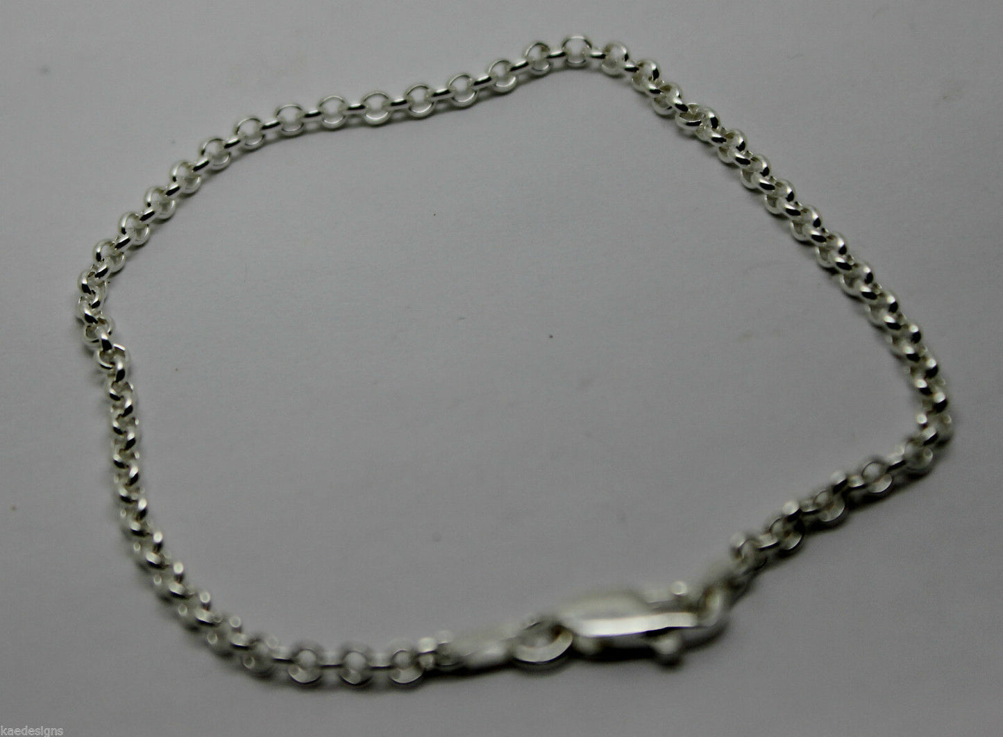 Kaedesigns Sterling Silver 925 Belcher bracelet 19cm long