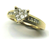 18ct Yellow Gold Diamond 0.50 TDW Engagement Heart Ring *Free Express Post In Oz