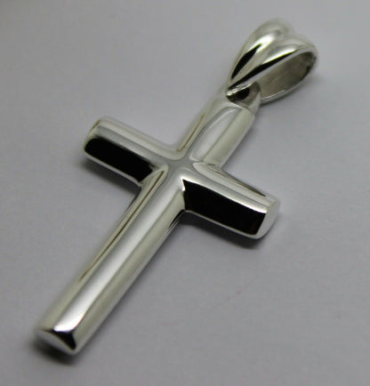 Kaedesigns, New Genuine Sterling Silver 925 Cross Plain Pendant 343