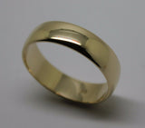 Kaedesigns Genuine Solid 9ct 9kt Yellow, Rose or White Gold Wedding Band Ring Size U 6mm Wide