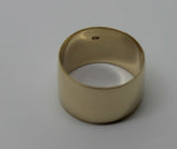 Size R Genuine 13mm wide 9ct 9k Yellow, Rose or White Gold Full Solid Extra Wide Band Ring
