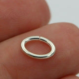 Kaedesigns, Large Sterling Silver Length 10mm Width 6mm Oval Open Jump Ring