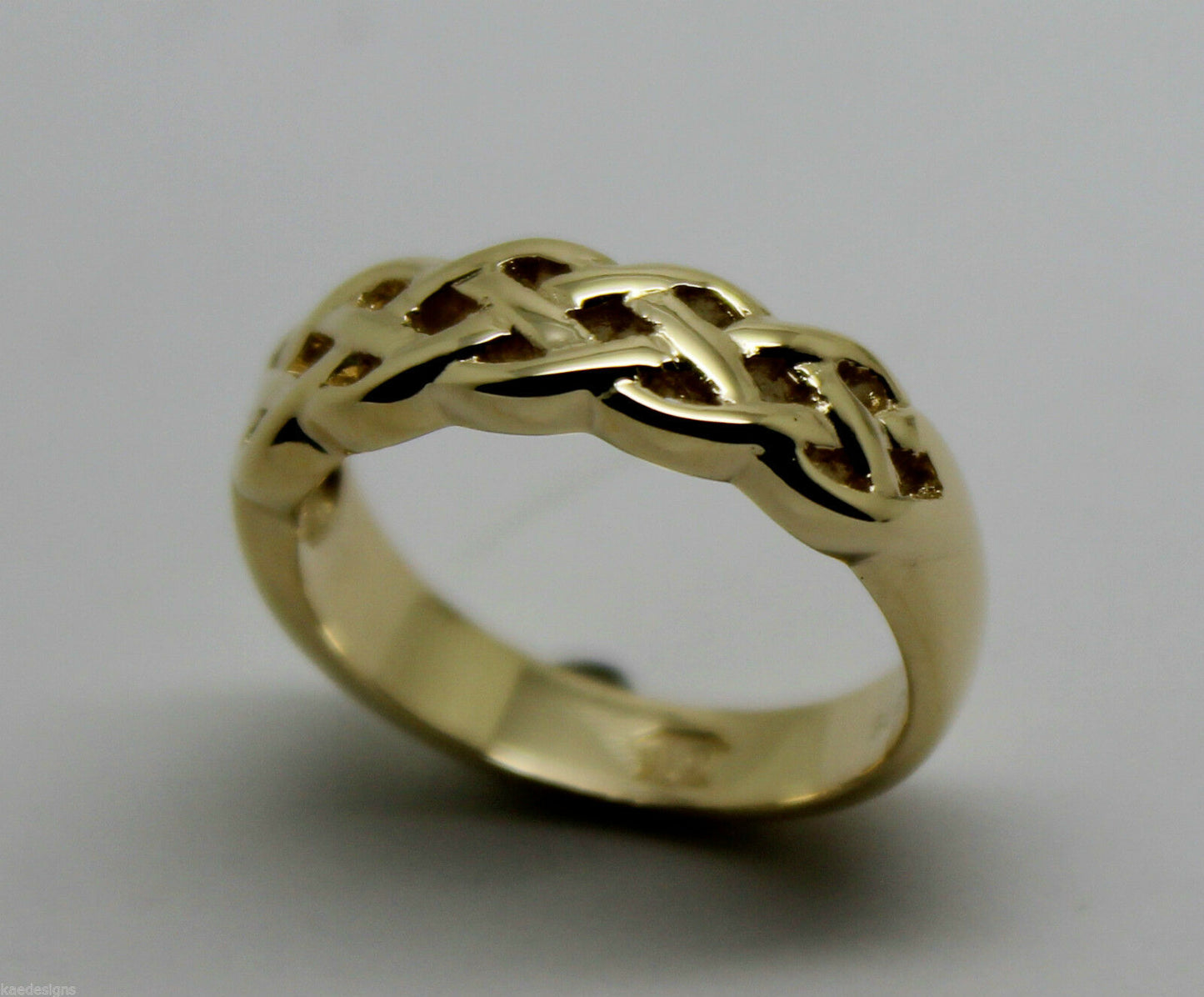 Kaedesigns,Genuine 9ct White, Rose Or White Gold Large Celtic Ring In Your Size