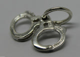 925 Sterling Silver Hand Cuffs Handcuffs Charm Or Pendant