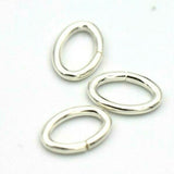 Kaedesigns, Large Sterling Silver Length 10mm Width 6mm Oval Open Jump Ring