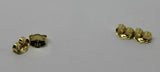 2 Pairs Sgp Gold Plated Sterling Silver Earrings Butterfly Backs 4.8mm