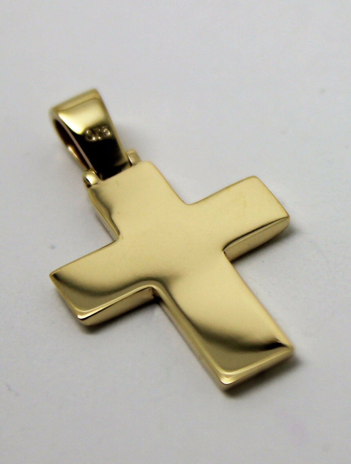 Kaedesigns, Large Heavy 9ct Yellow Or Rose Or White Gold Solid Cross Pendant