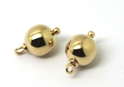 Genuine 9ct Yellow, Rose or White Gold 10m Ball Plain Balls For Charm Earrings