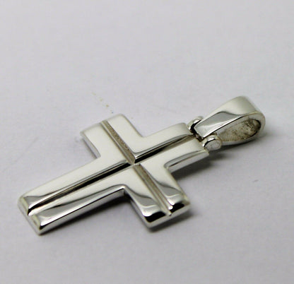 Kaedesigns, Genuine Solid New Sterling Silver Large Plain Cross Pendant