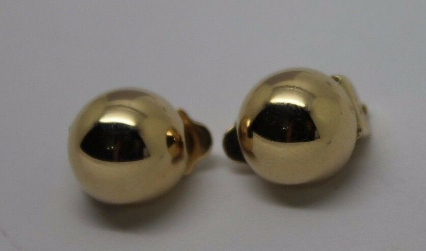 Kaedesigns New 9ct Yellow, Rose Or White Gold Clip On 10mm Half Ball Earrings