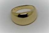 New Genuine Solid 9ct White Or Rose Or Yellow Gold High 10mm Dome Ring Your Size