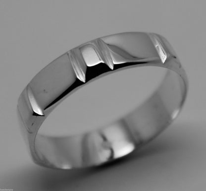 Kaedesigns, New Genuine Solid Sterling Silver Wedding Band Ring 203