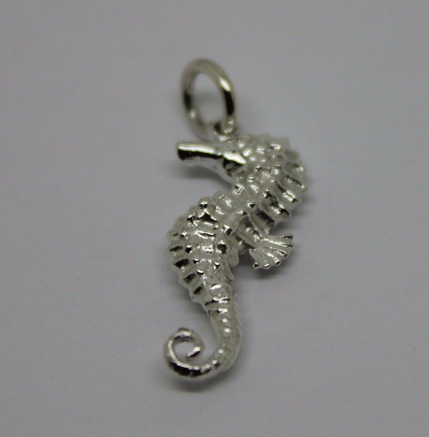 Kaedesigns, Genuine 9ct Yellow Or Rose Or White Gold Or Silver 3D Seahorse Charm